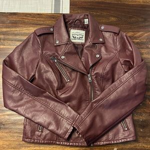 Levi Faux Leather Asymmetrical Jacket